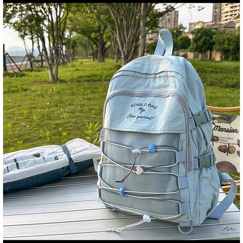 Mountain High-value Fresh and Cute Drawstring Backpack Couple Junior High School Students Large-capacity Backpack