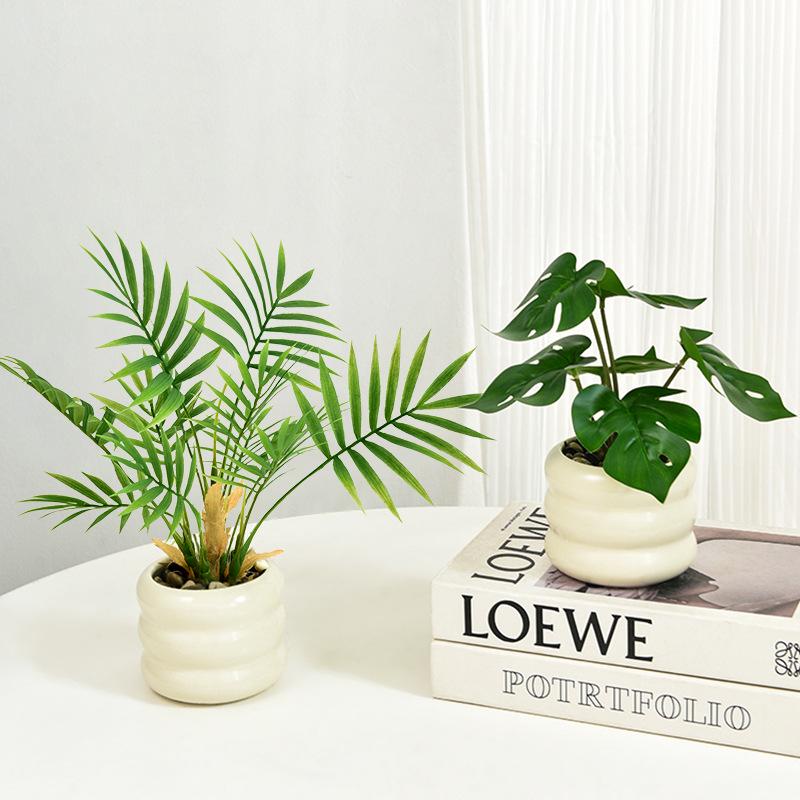 Bionic Bonsai Artificial Green Plants - Desktop Potted Decor for Home or Office