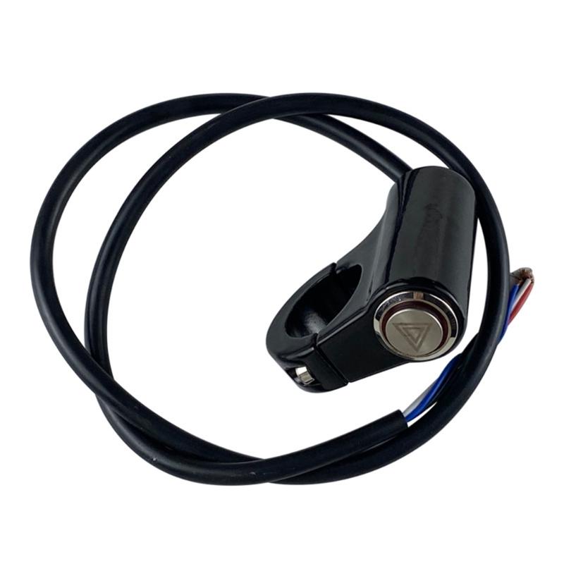 Motorcycle Switch Hazard Light Switch Button Electric Dual Flash Warning Emergency Lamp Signal Flasher Motor Accessories