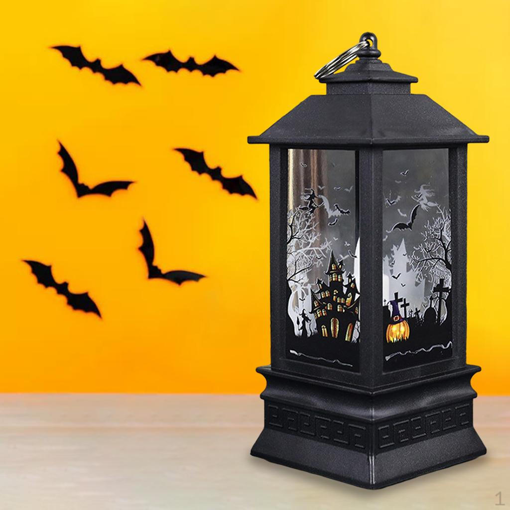 Battery Operated Flameless LED Cale Halloween Lantern Decoration