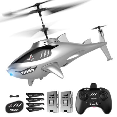 DEERC SQN-005 Radio-Controlled Helicopter, Under 100g, Perfect for Kids, Indoor and Outdoor Use, Shark Toy, Miniature Plane for Beginners, 2.4GHz,