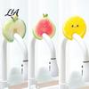 Biodegradable Dishwashing Sponge 2PCS Cute Fruit Sponges, Natural Wood Pulp Cellulose Kitchen Quick Drying Faucet Hanging Sponges Scrubber,