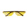 Square Glasses, Two-Dimensional Acting Artifact Sunglasses, Coded Rectangular Pixel Glasses Douyin Kuaishou