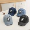 Digital Dinosaur Embroidered Children's Water-resistant Baseball Cap - Fashionable, Adjustable, Classic and Versatile Hat