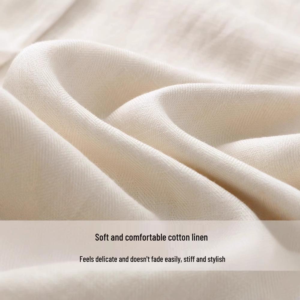 2025 Women's Summer Slimming Cotton Linen Wide-Leg Pants