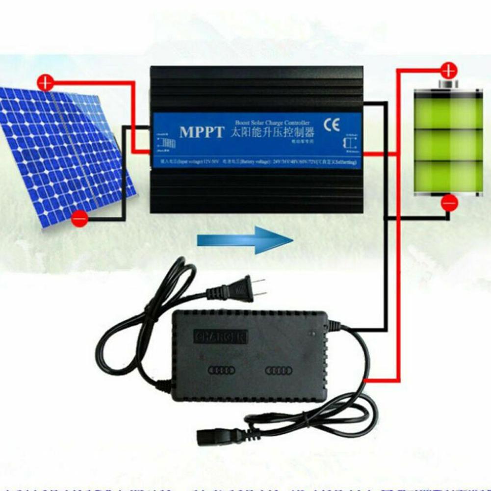 24-72V Controller Black CTK300-II MPPT Solar Charge