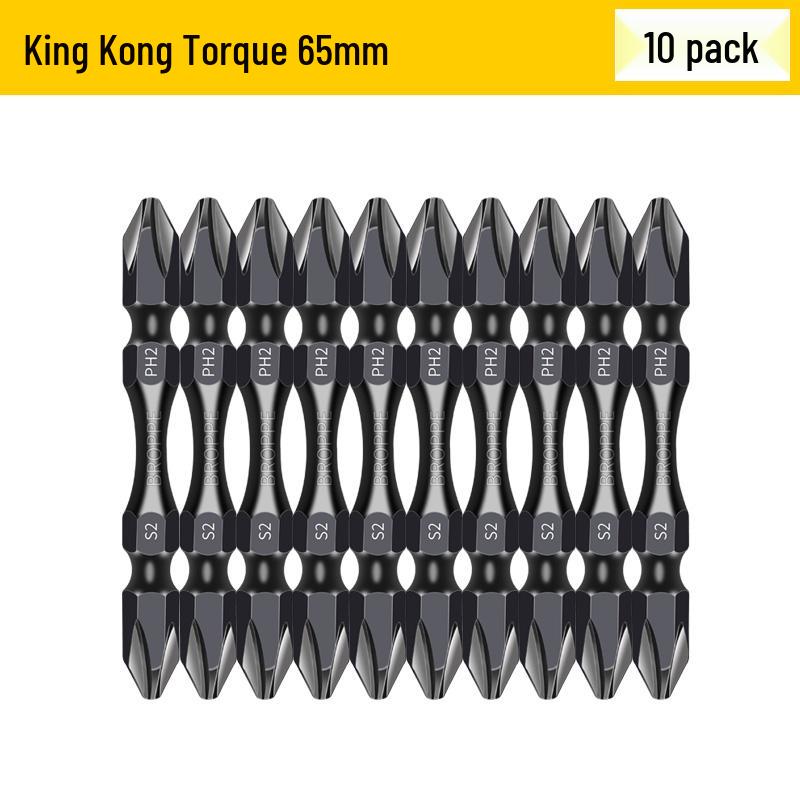 Double-Ended Magnetic Cross & Flathead Electric Screwdriver Bit Set