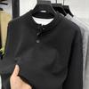 Men's High Gram Weight Solid Color Crew Neck Knit Sweater - New 2025 Casual Fashion
