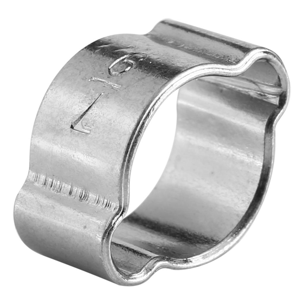 10pcs Zinc Plated Iron Galvanized Two Ear Hose Clamp 5‑23mm for Fule Petrol Pipe Tube