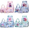 3Pcs/set Cute K-pop Printed Backpack with Handbag Pencil Case for Teenager Student Girl Boy Bookbag Waterproof Travel Bag Mochila