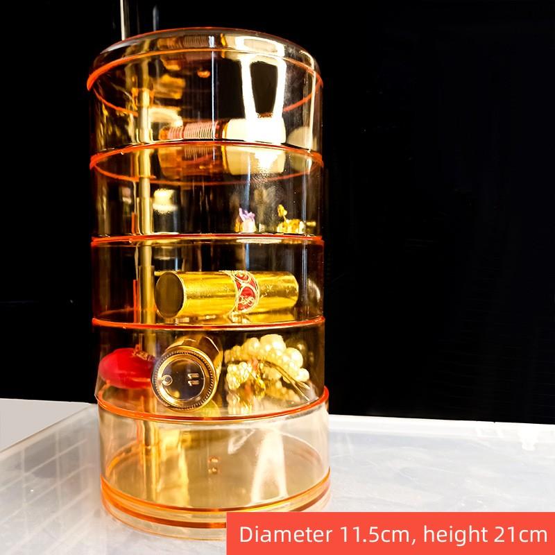 Acrylic Clear Round Storage Box Stackable Belt Rack Display Holder for Watch Jewelry Cosmetics Bracelets Rings Craft Toys Ties