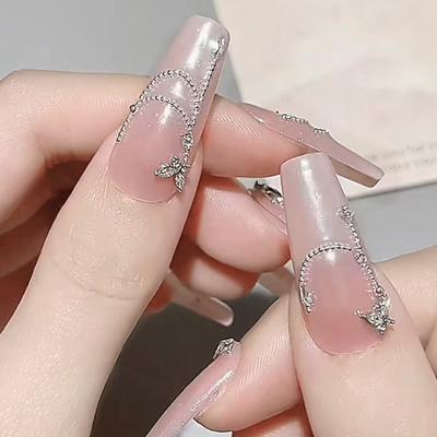 10Pcs Bow Knot Glitter Nail Charms Butterflies Assortment Resin 3D Nail Art Decoration Studs Accessories Supplies Women