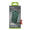 Powerbank 10000mAh USB-A USB-C Z Wyświetlaczem Wbudowanym Kablem USB-C 20W - Zielony