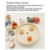 Children Parish Montessori Sensory Wooden Toys Sorting Ball Cup Coins Fine Motor Training Matching Games Early Educational Toys