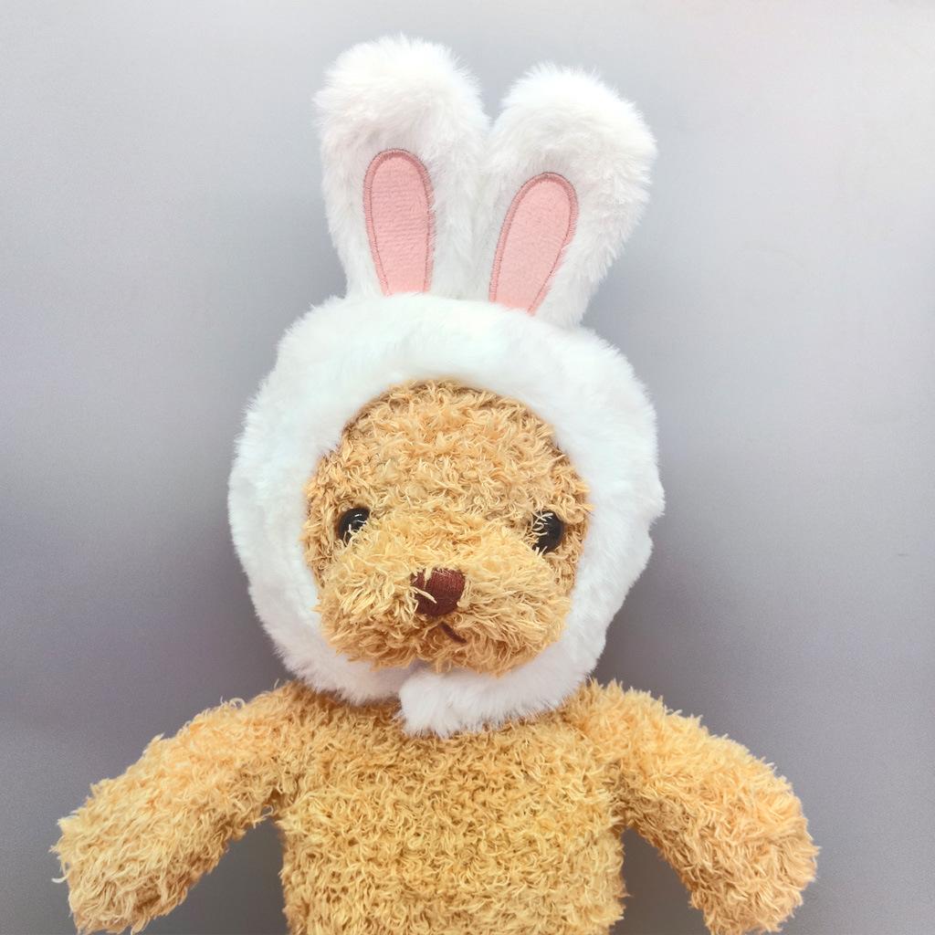Plush Cute Rabbit Hat for Cats and Small Dogs Cat Decoration Accessories Soft Pet Supplies Cat Head Cover Hat