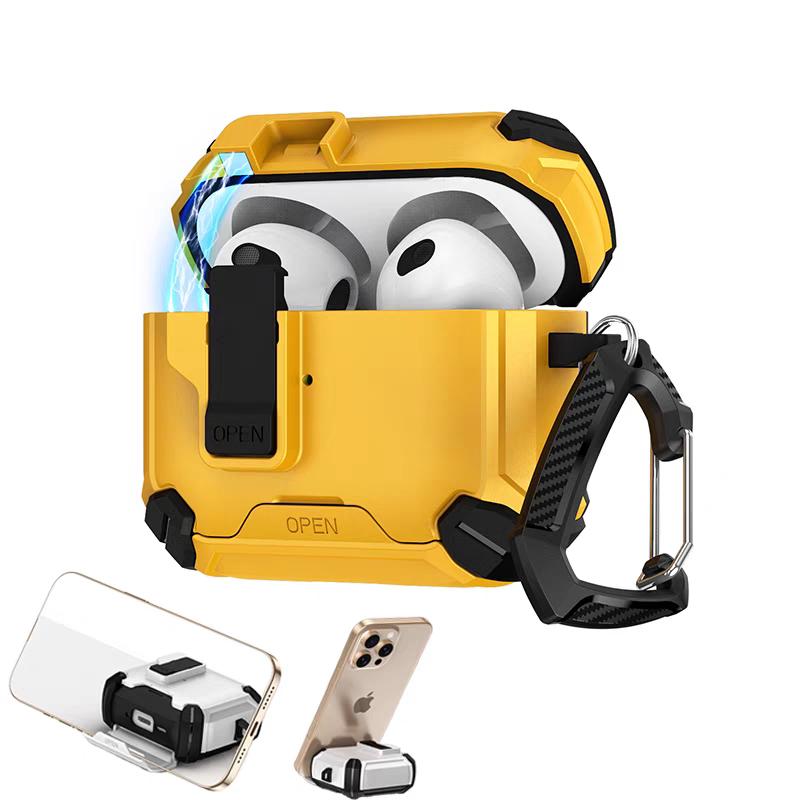 for AirPods 4 Magnetic Automatic Switch Safety lock Protective Shockproof Shell with Cleaning Kit for Airpods 4 Generation Case