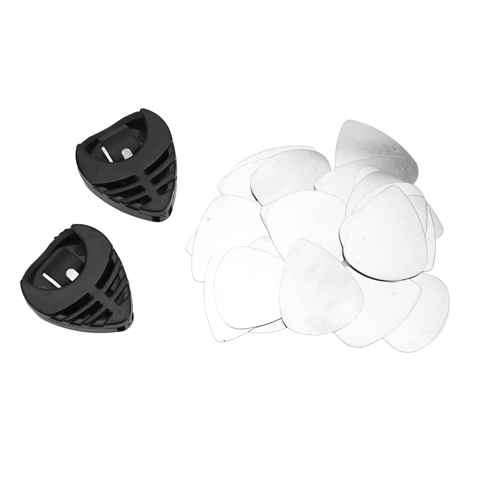 

Набор медиаторов для гитары Металлические медиаторы для электрогитар и бас-гитар с коробками для хранения для музыкальных инструментов