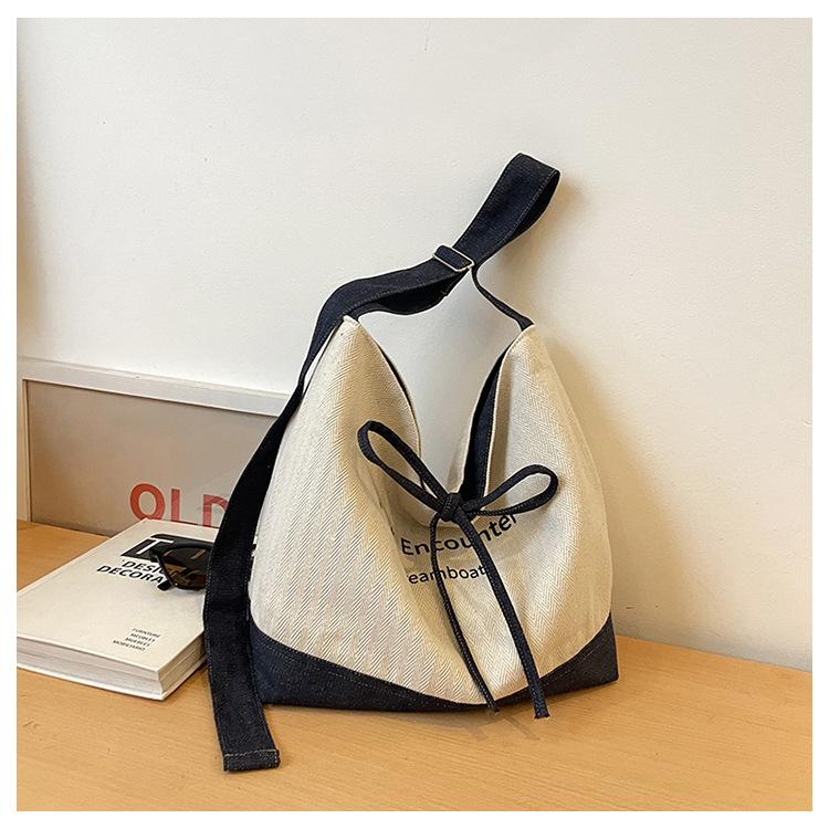 

Джинсова сумка жіноча великої місткості нова літня універсальна повсякденна сумка через плече, сумка-месенджер, студентська сумка-тоут