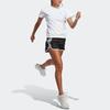 Adidas T Shirts Women's White Crew Neck Moderate Straight Fit HZ0112