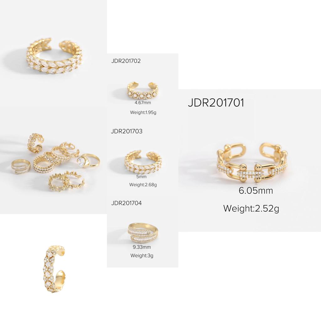 Trendy Women's Geometric Ring With 18k Gold Plating And Shimmering Zircon Stones Stylish And Adjustable