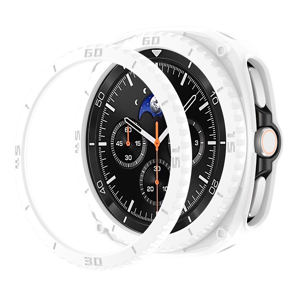 PC-Gehäuse+Schutzring für Samsung Galaxy Watch 8 Classic 46mm Zubehör Hohl-Stoßfänger für Galaxy Watch 8 Classic Hülle