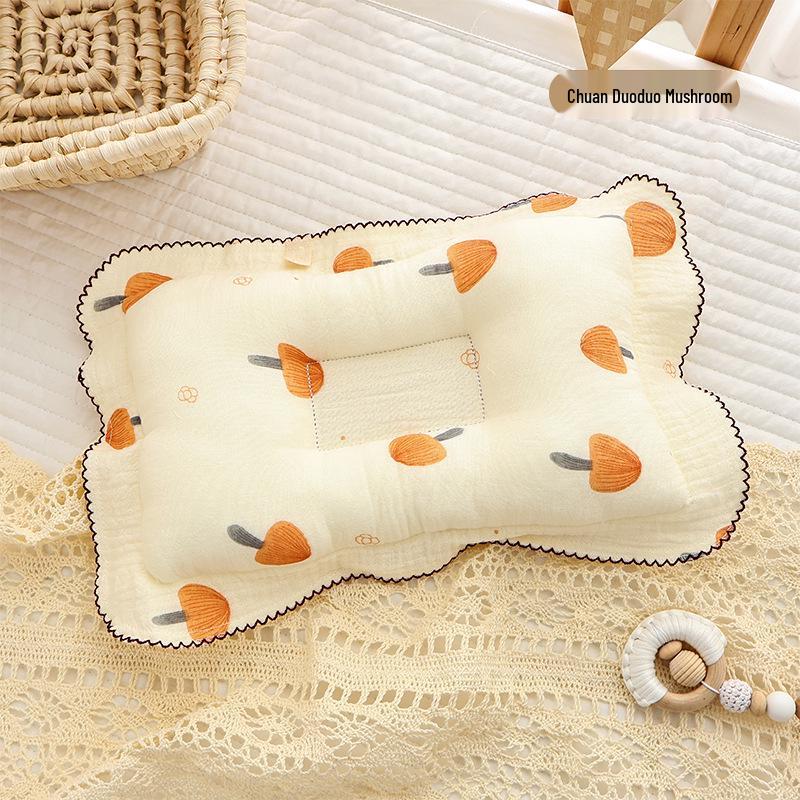 Poduszka Kształtująca dla Noworodków z Czystej Bawełny - Przeciw Płaskiej Główce dla Niemowląt i Małych Dzieci