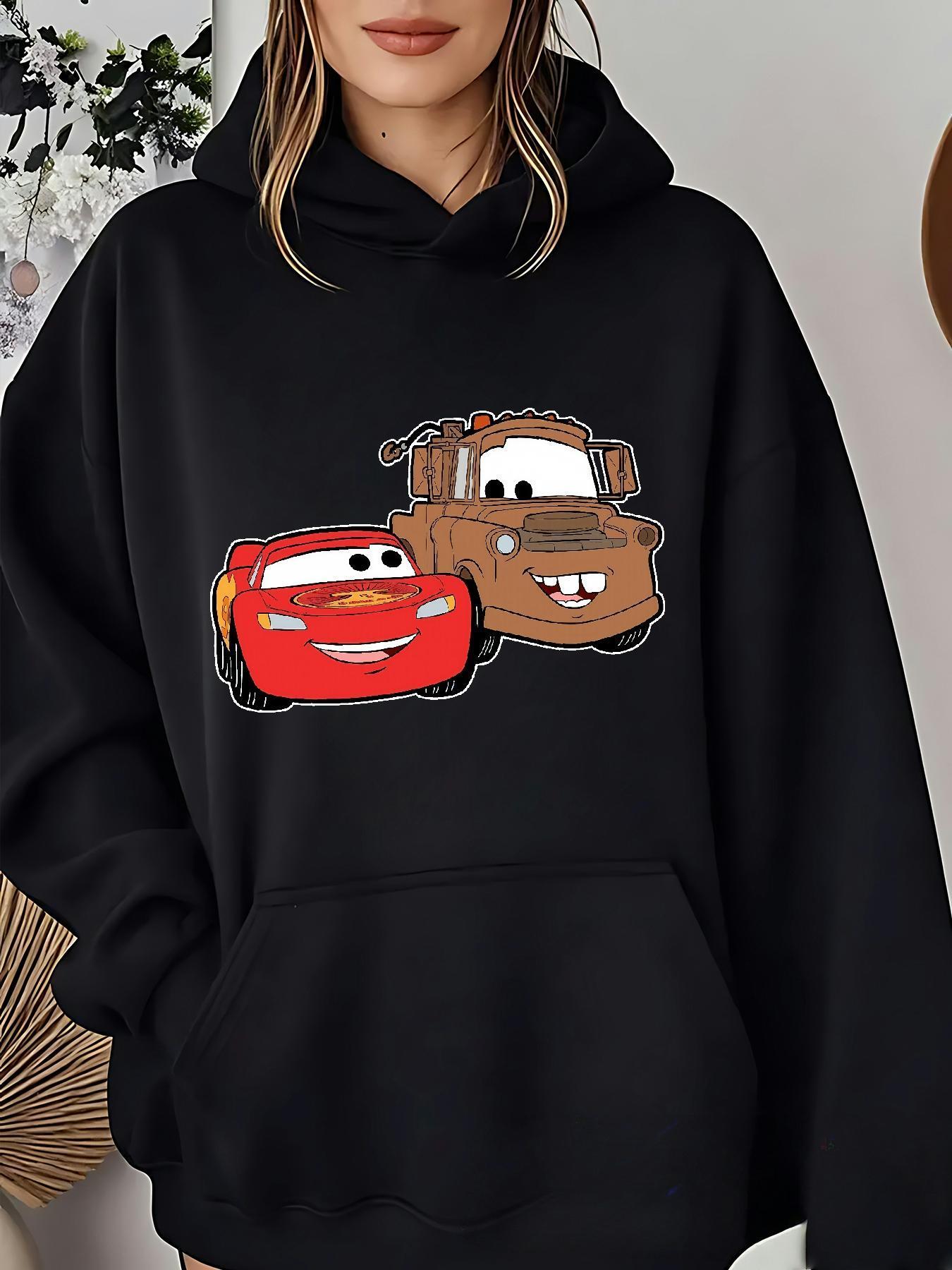 

Disney Cars Lightning McQueen Women Hoodie Autumn Winter Casual Unisex Pullover Sweatshirt Clothing Hoody Streetwear Oversized S