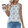 Womens Casual O Neck Loose  Sleeveless Top T-shirt  Summer Tank Tops For Women Tank Camisole Sleeveless Basic Tops