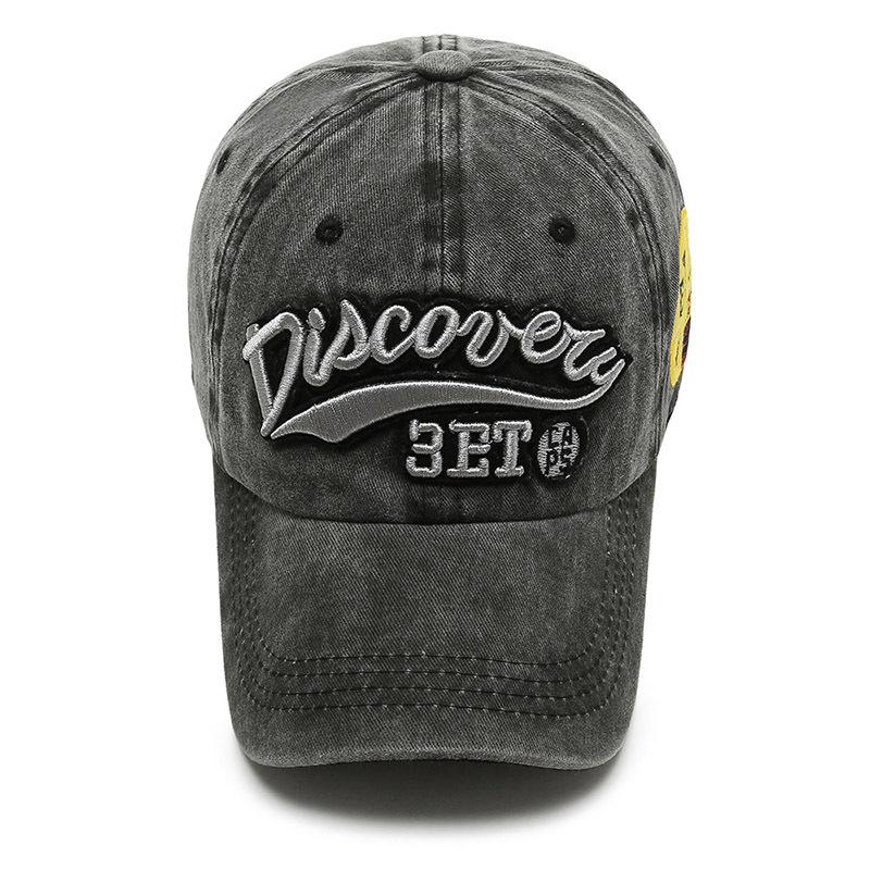 Hat Men's Washed Cloth Baseball Cap Embroidered Cap Street Outdoor Sun Hat Spring and Autumn Sun Hat