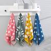 Retro Towel Dots Stars Striped Heart Pattern Soft Cotton Face Towel for Bathroom Kids Adults Super Absorbent Thick Hand Towels