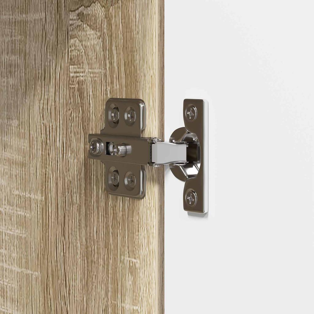 Cabinet Set 2 pcs Sonoma Oak 34.5 x 33 x 90 cm Engineered Wood