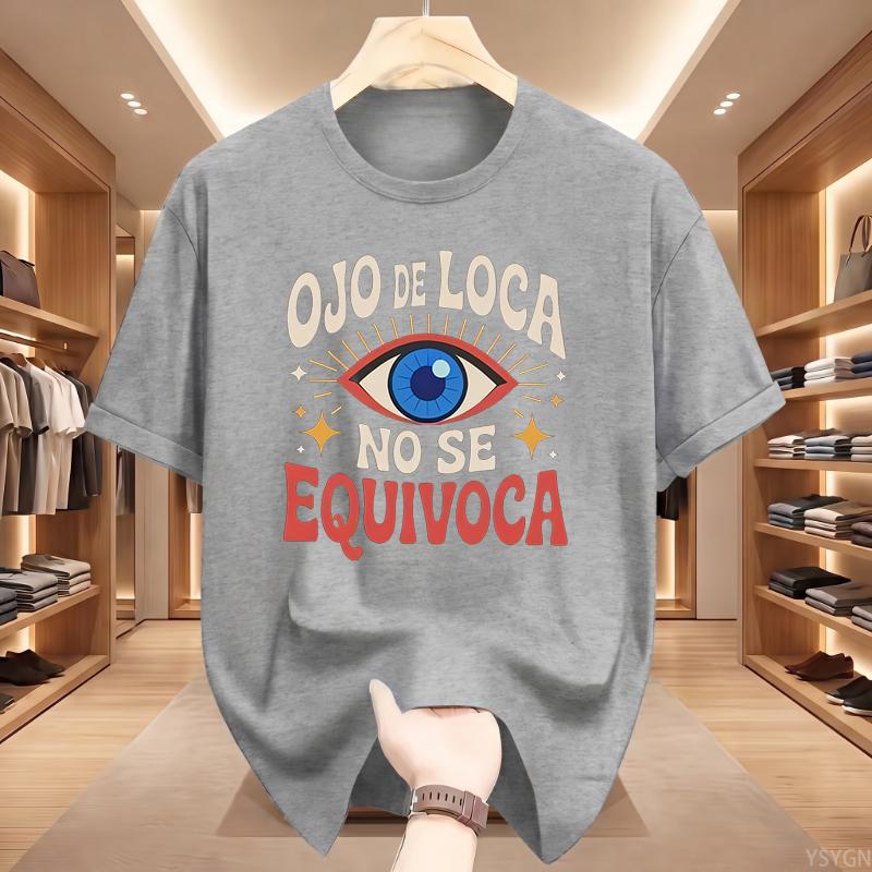 Streetwear T Shirt Tee Women Men Cotton Oversize Summer Loose Casual Trend Crazy Eye Doesn't Lie Top