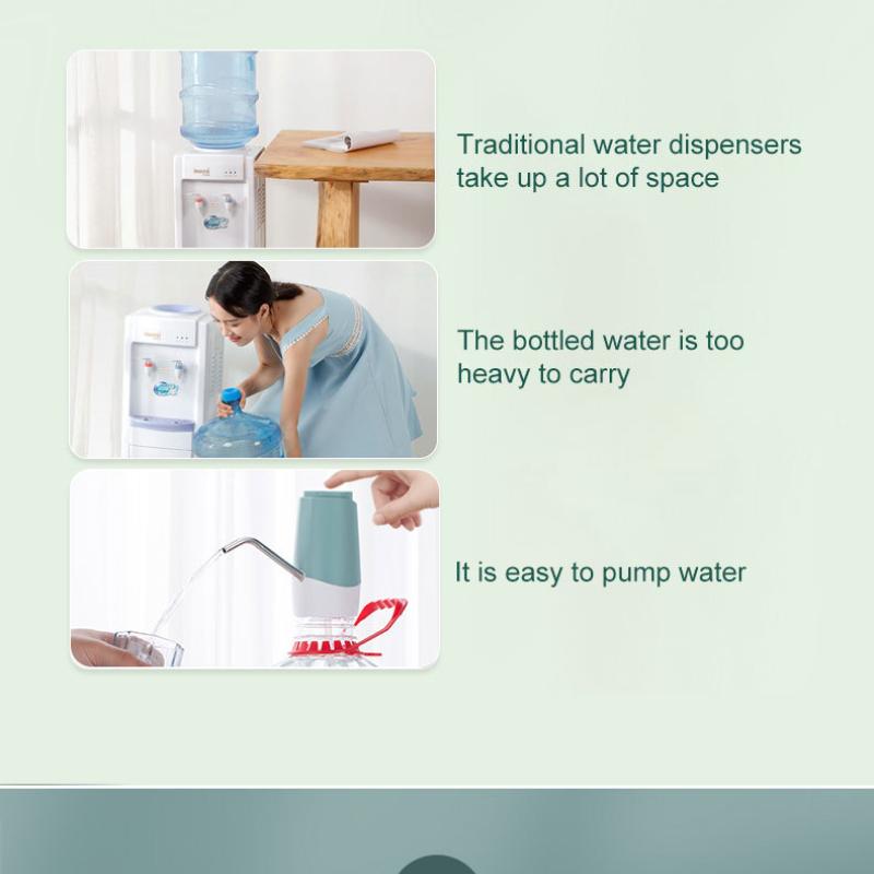 Water Bottle Pump Usb Charging Automatic Drinking Water Pump Portable Electric Water Dispenser Switch For Water Pumping Device