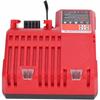 Rosfix VoltPlus M12-18FC PowerDock - Ersatz-Milwaukee-Ladegerät | 12V-18V | 3A | LED | ABS | Kompatibel mit M14, M18