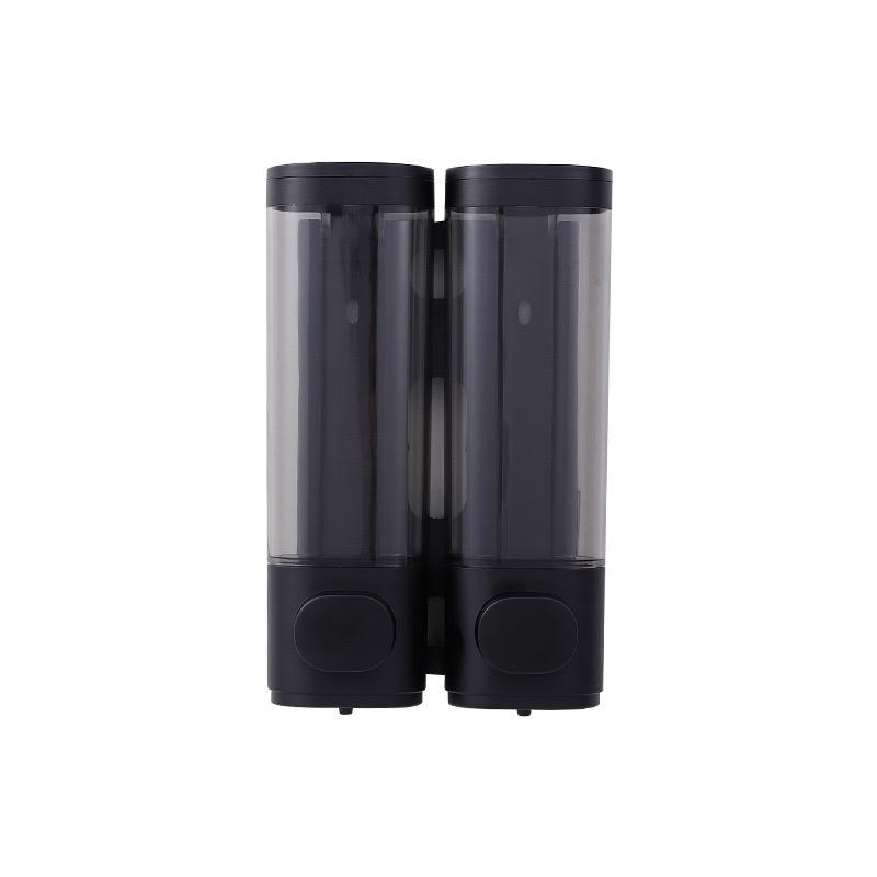 Liquid Soap Dispenser Three-Head Shower and Lotion Dispenser Waterproof Shampoo Gel Container Wall Mount with Clear Window