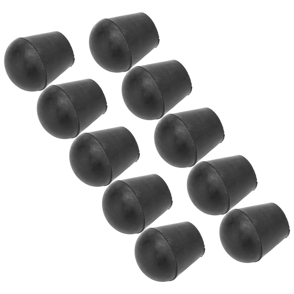 19mm Walking Cane Tip Prevent Slip Wearable Low Noise Round Rubber Crutch Tips for Bath Chair Foot