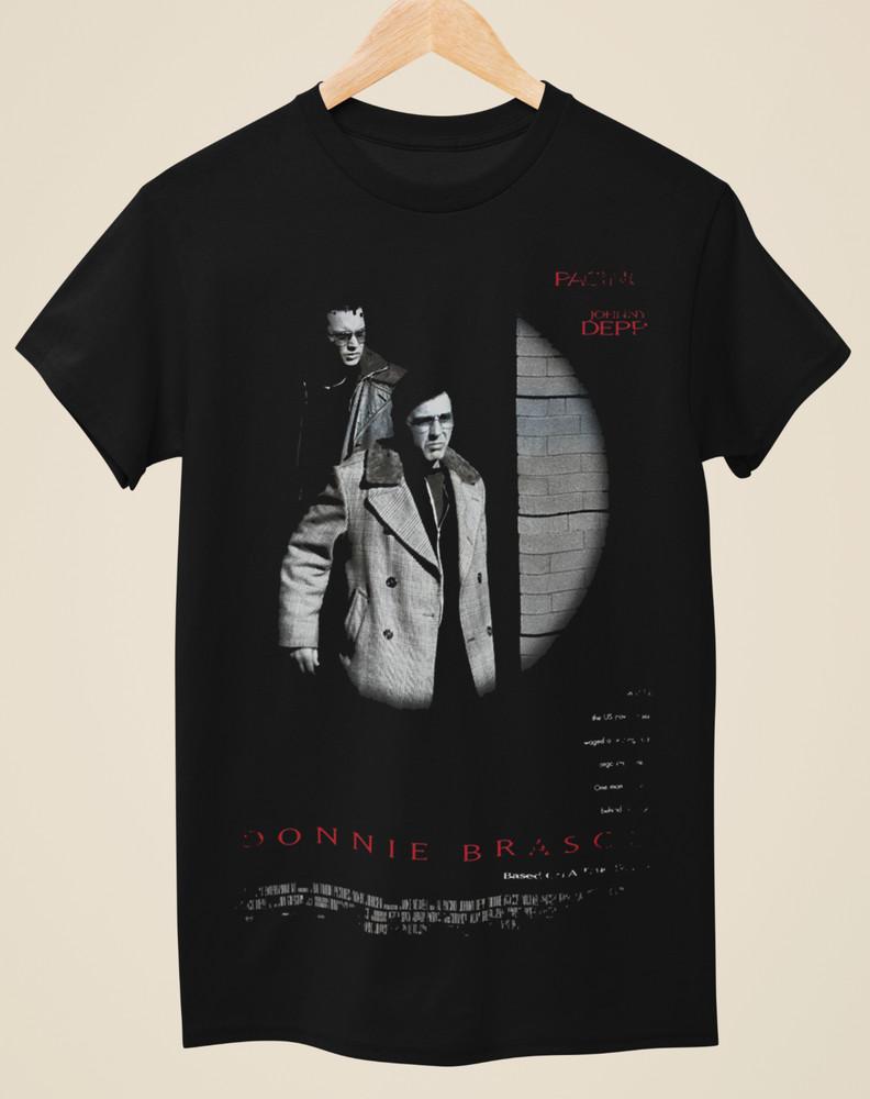 

Donnie Brasco - Movie Poster Inspired Unisex Black T-Shirt Unisex T-Shirt L