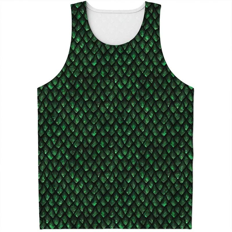 Unterhemd 3D-Druck Leopard Trägertop Sommer Lässig Ärmelloses T-Shirt Tierhaut Grafik Sportoberteile Fitnessstudio Muskelweste