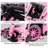 Pink Technical Expert Famous Sports Car Building Blocks