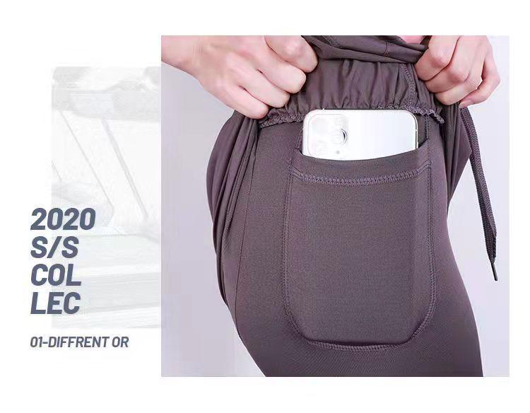 Damen High-Waist Schnelltrocknende Sommer Lauf-Yoga-Shorts