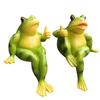 Frogs Statues Pot Huggers Decorations for Plant,Miniature Frogs Figurine Garden Decors Outdoor Plant Hangers Decors