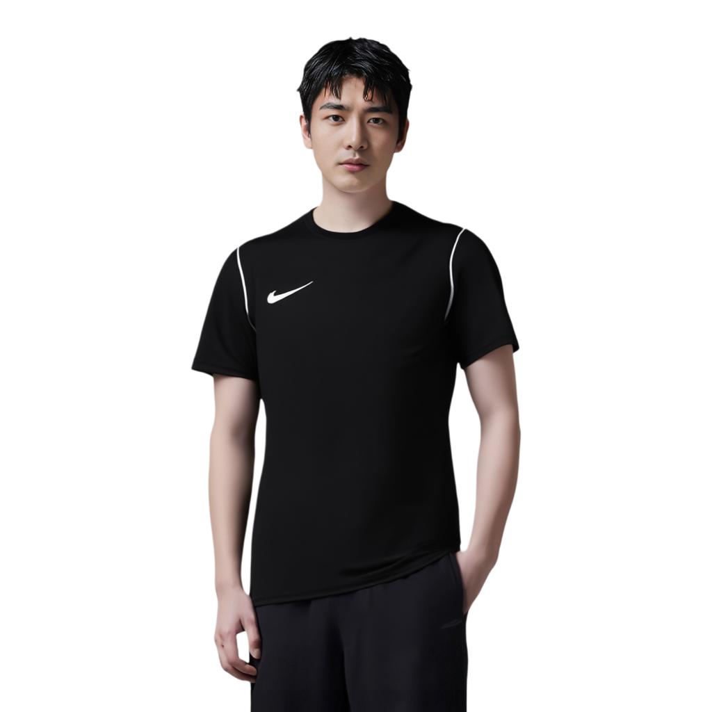 Nike Fitted Solid Floral Round Neck Pullover Short Sleeve T-Shirt Men Tops Black BV6883-010
