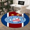 1 Stück runder Teppich Esporte Clube Bedruckter runder Teppich, Teppich für Heimbüro, Runder Stuhlteppich, Dekorativer Teppich, Geschenke für Fans, Weihnachtsgeschenk