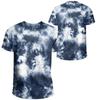 T-shirt Tie Dye con Stampa 3D Uomo Estate Top da Esterno Moda Casual Manica Corta Uomo Donna Asciugatura Rapida Maglietta da Palestra Poliestere
