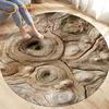 3D Wood Grain Round Area Rug,Circle Carpet Rug for Living Room Bedroom Sofa Cloakroom Decor,Kids Play Non-slip Floor Mat,Pet Mat