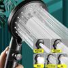 New High Pressure Shower Head 5 Mode 11cm Large Chrome Handset Heads Water Saving