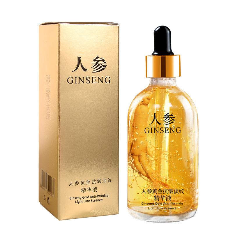Gold Ginseng Facial Serum with Hyaluronic Acid - 100ml Hydrating & Firming Anti-Wrinkle Treatment
