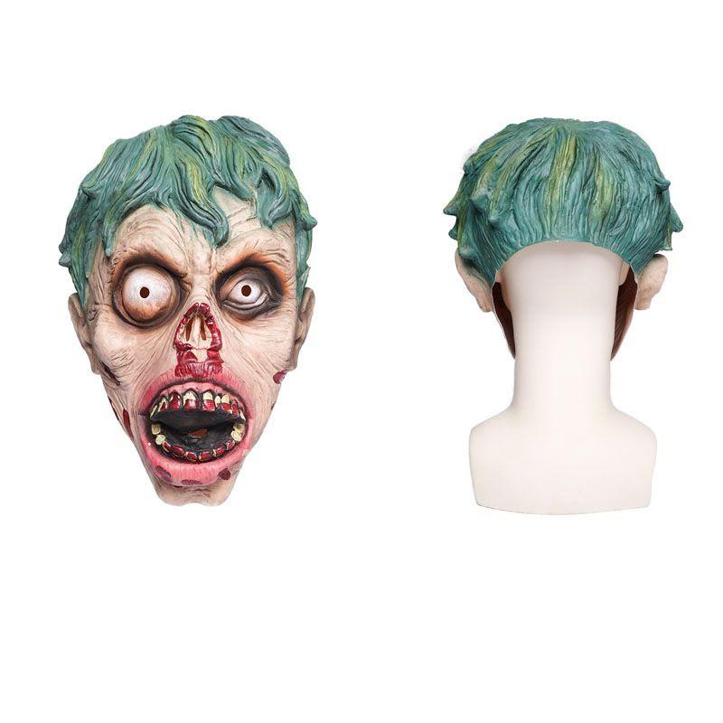 Spooky Rotten Face Zombie Latex Mask For Halloween Party And Haunted House Props