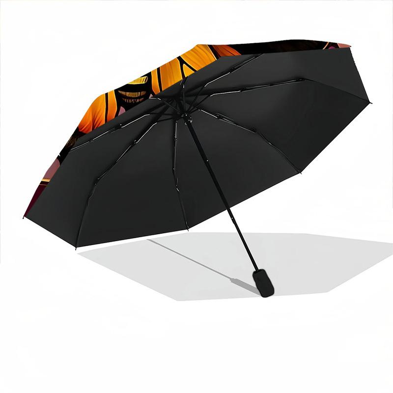 1pc Butterfly StainedGlass Automatic Open/Close Umbrella with Folding feature Compact Travel Umbrella, Lightweight design, for Commuting, Business109