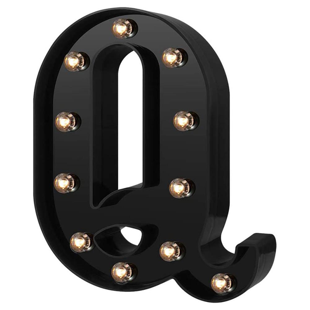 Newly Design Led Letters Lights 26 Alphabet Black Decorative Marquee Lamps for Wedding Party Birthday Home Bar Decoration